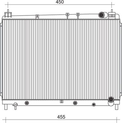 MAGNETI MARELLI radiatorius, variklio aušinimas 350213103700